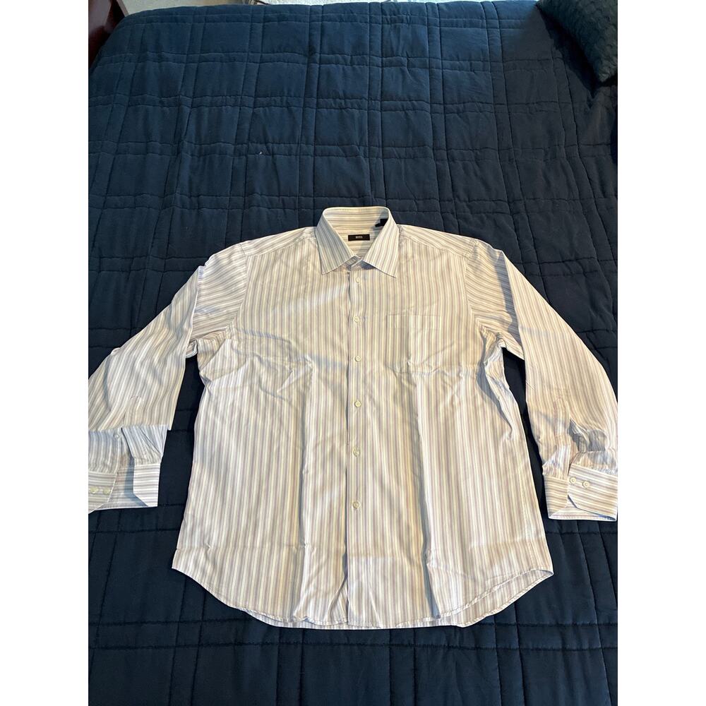 BOSS Button Down Shirt Casual or Dress 17.5 34/35